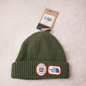 NWT The North Face Green Beanie Kids Size